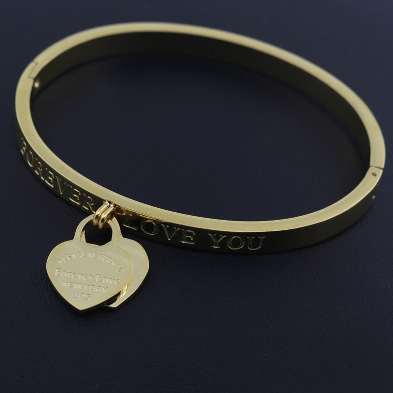 Hot Classic Stainless Steel Heart Bracelets