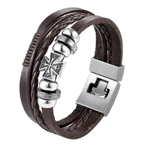 2020 New Fashion Anchor Multi-layer Leather Bracelet