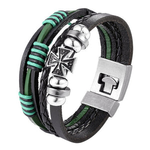 2020 New Fashion Anchor Multi-layer Leather Bracelet