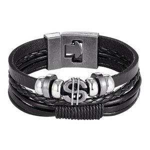 2020 New Fashion Anchor Multi-layer Leather Bracelet