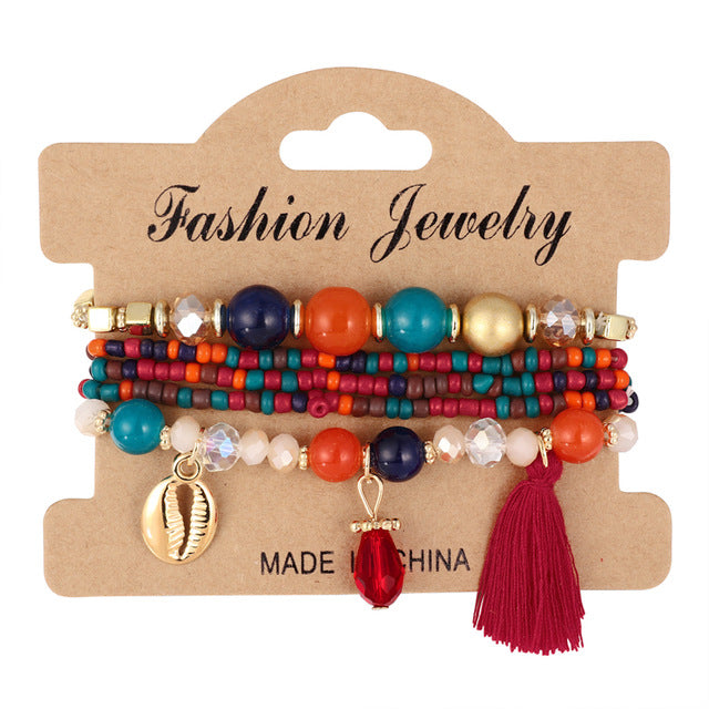 Fashion Boho Beaded Colourful Bracelet