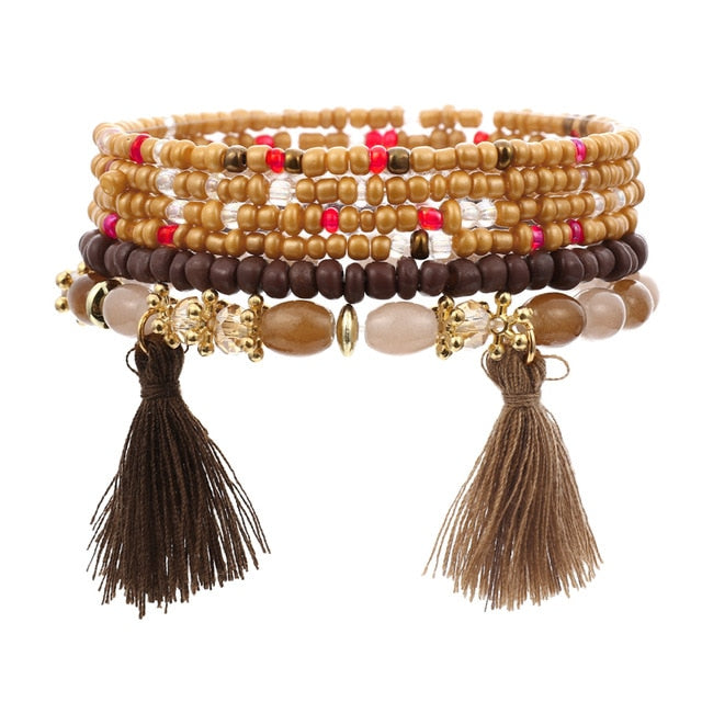 Fashion Boho Beaded Colourful Bracelet