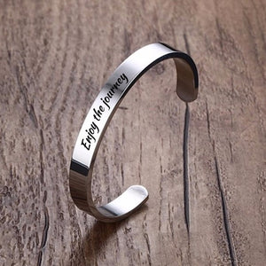 Daughter Stainless Steel Cuff Bangle Bracelet