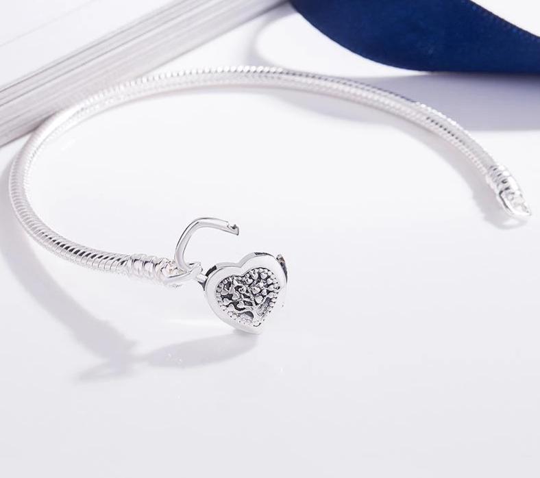 Heart BuckleSilver Bracelet Silver