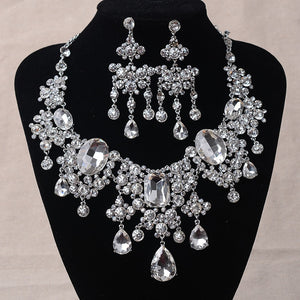 Cluster Rhinestone Beads Jewelry Sets