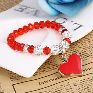 Romantic Vintage Heart Beads Bracelets