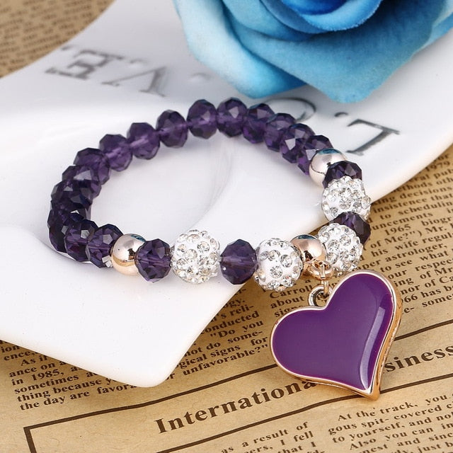 Romantic Vintage Heart Beads Bracelets