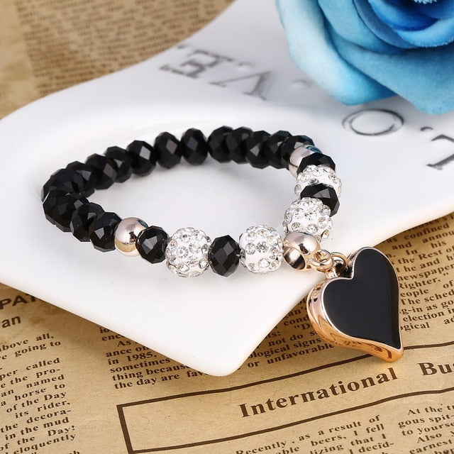 Romantic Vintage Heart Beads Bracelets