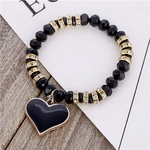 Romantic Vintage Heart Beads Bracelets