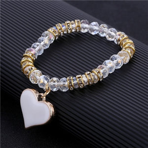 Romantic Vintage Heart Beads Bracelets