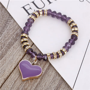 Romantic Vintage Heart Beads Bracelets