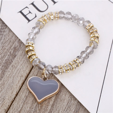 Romantic Vintage Heart Beads Bracelets