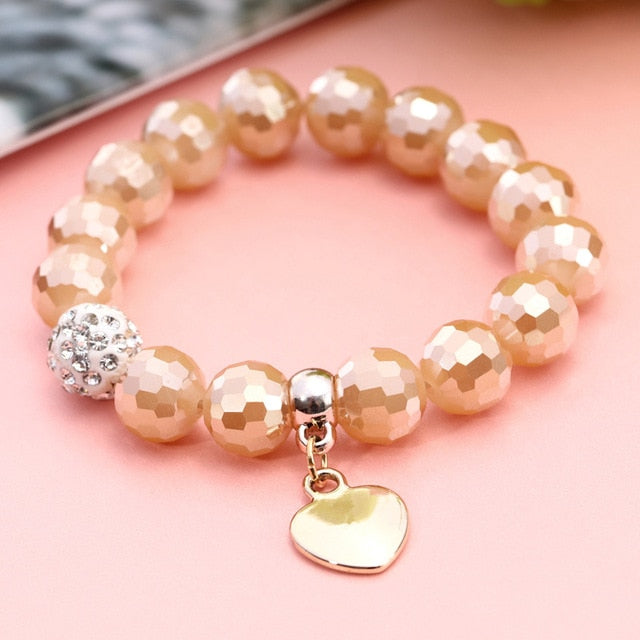 Romantic Vintage Heart Beads Bracelets