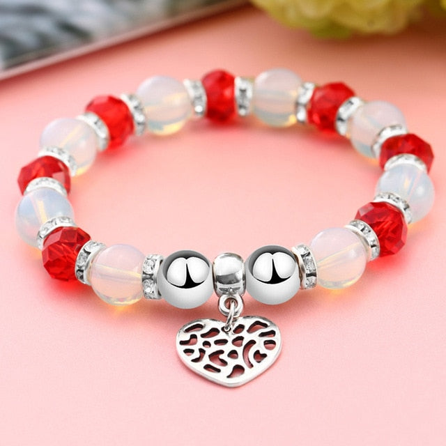 Romantic Vintage Heart Beads Bracelets