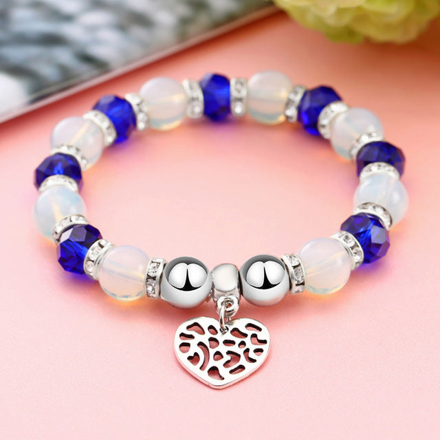 Romantic Vintage Heart Beads Bracelets